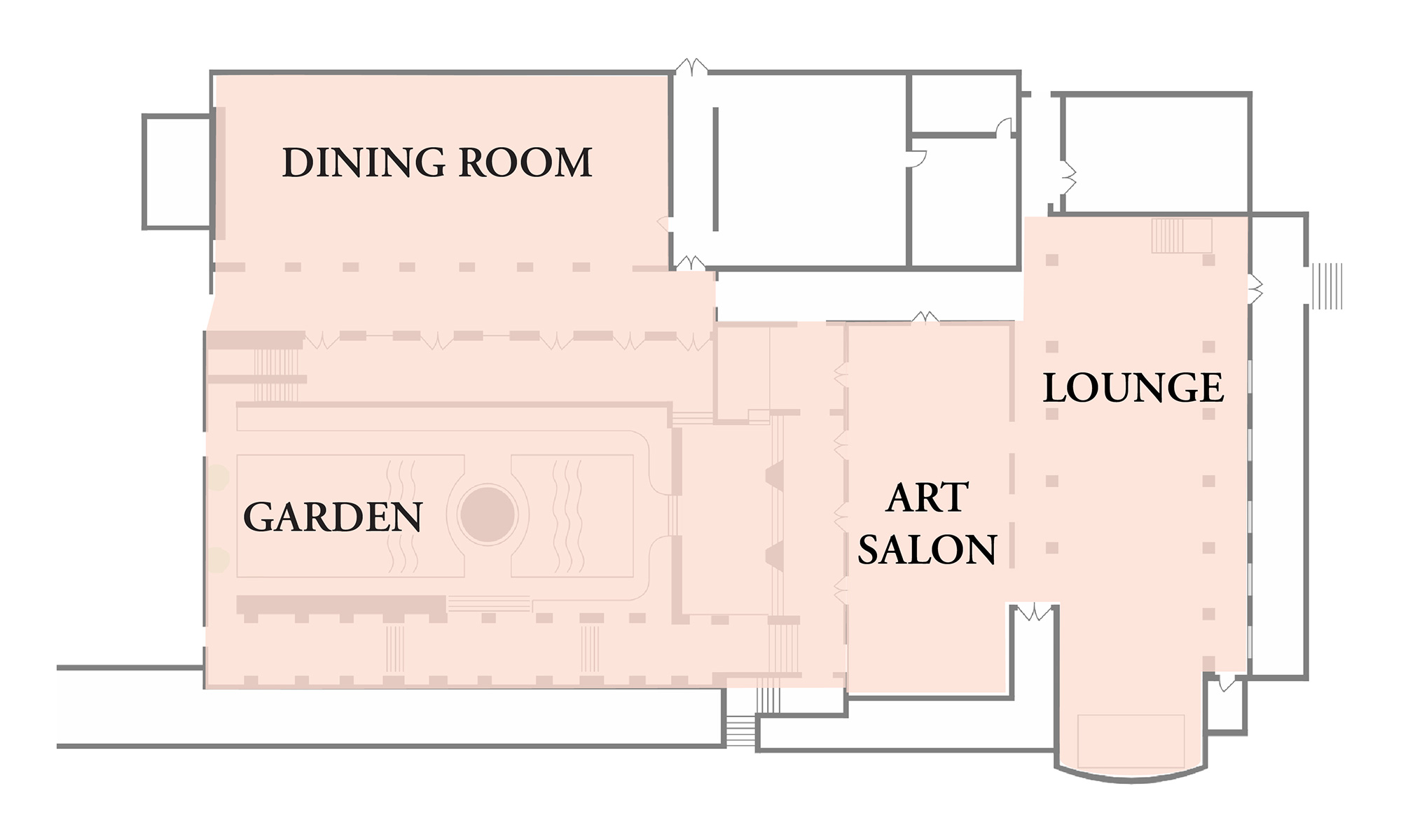 Ebell Club Floor Plan. First Floor Exclusive