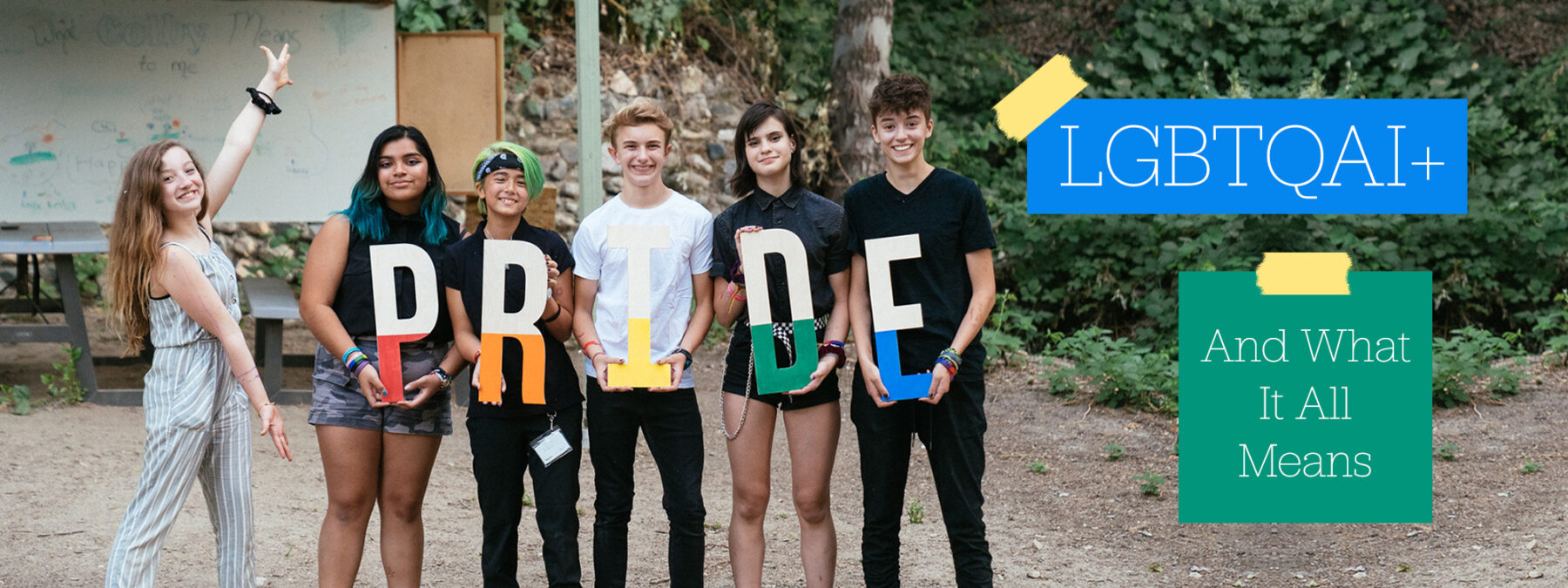 photo of LGBT youth holding 