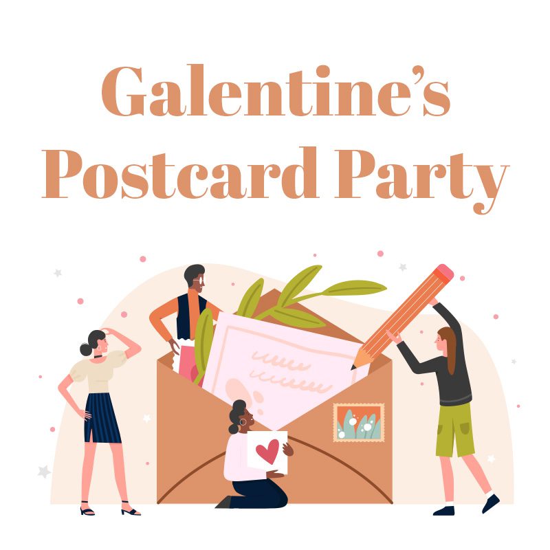 Galentine's Postcard Party