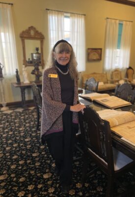 Denise Parga, Director of Historic Collections, at the Pop-Up