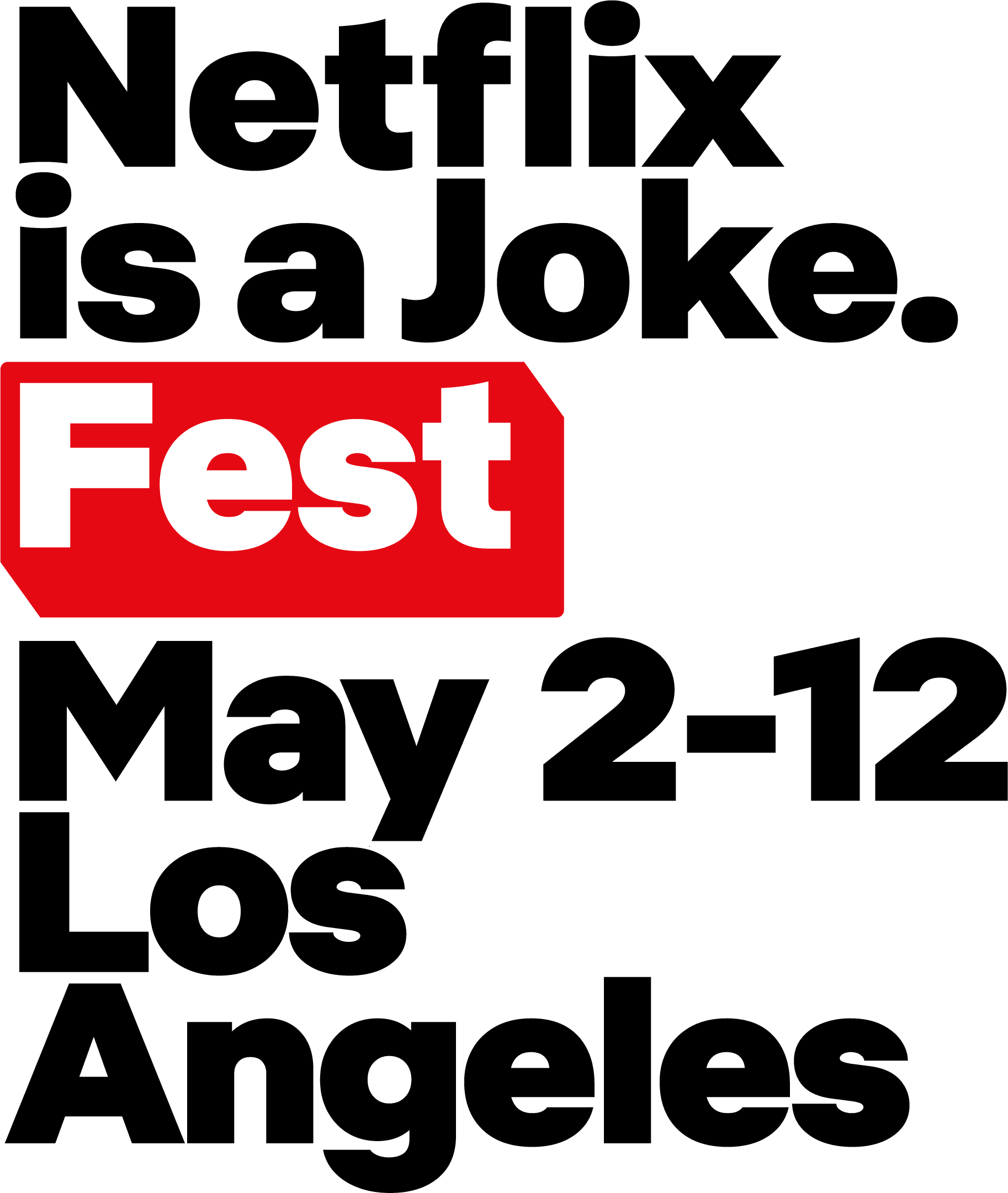 Netflix is a Joke Fest Presents ALOK The Ebell of Los Angeles.
