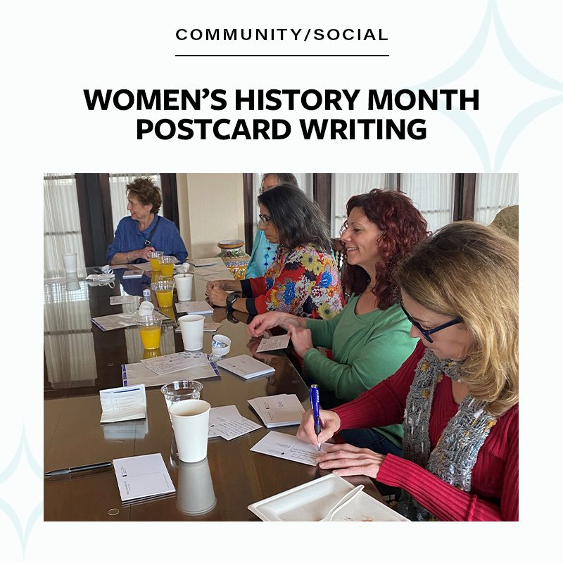 Women's History Month Postcard Writing